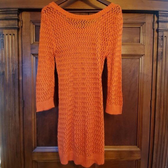 Sale Rue 21 Orange Sweater Tunic - Picture 2 of 5